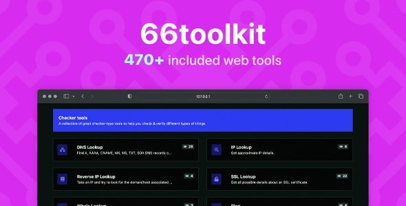 66toolkit  Nulled – Ultimate Web Tools System (SAAS)