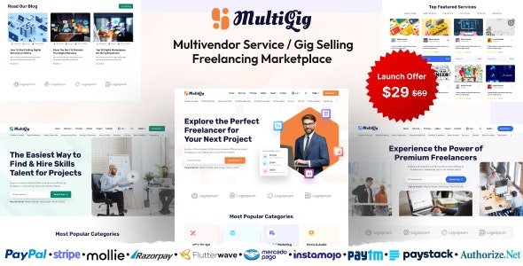 MultiGig - Service / Gig Selling Freelancing Marketplace (Subscription Based) nulled