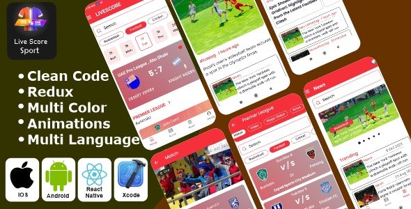 Live Score Sport App - Fantasy Sports App | Sport App React Native iOS/Android App Template nulled