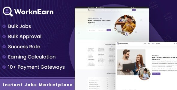 WorknEarn - Instant Jobs Marketplace nulled