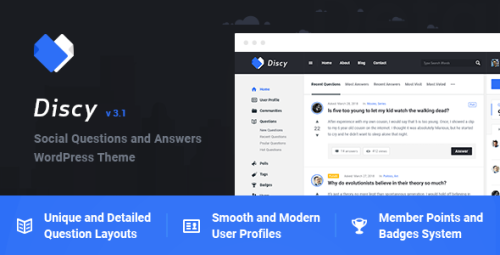 More information about "Discy - Social Questions and Answers WordPress Theme nulled"