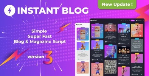 More information about "Instant Blog - Fast & Simple Blog Php Script"