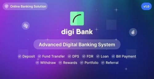 More information about "Digibank - Advanced Digital Banking System with Rewards nulled"