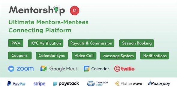 Mentorship - Ultimate Mentors Mentees Connecting Platform nulled